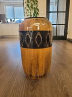 Vintage Scheurich vaas - Oker Geel, Ophalen, Gebruikt, Overige kleuren, Aardewerk of Porselein