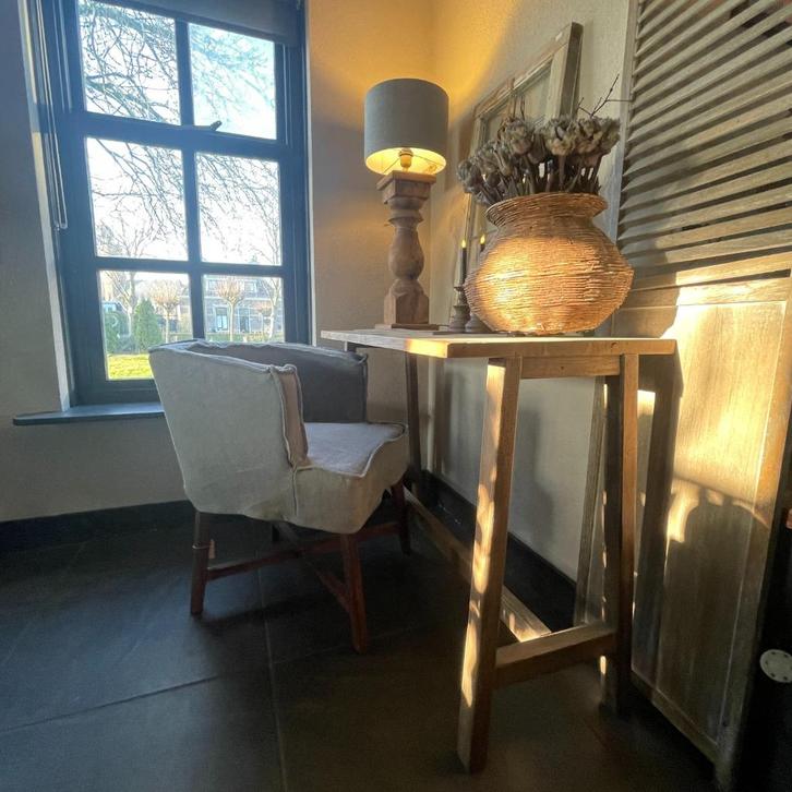 Fauteuil Gijsje, Huis en Inrichting, Fauteuils, Gebruikt, Hout, Stof, 50 tot 75 cm, Minder dan 75 cm, Ophalen