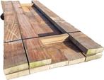 8 Hardhouten balken 6.0x20.0 cm 2.65 m lang - nr: HB38