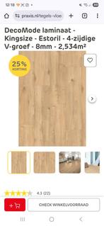 Laminaat Estoril kingsize 3 pakken, Ophalen, Nieuw, Minder dan 10 m², Crème