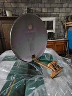 Te koop satelliet schotel met kop., Ophalen of Verzenden, Gebruikt