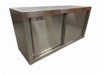 RVS Wandkast met schuifdeuren - 120cm, Ophalen of Verzenden, Nieuw, Rvs, Overige typen