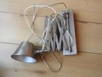 Harmonica wandlamp aluminiumkleur, incl. schroeven., Ophalen of Verzenden, Zo goed als nieuw, Metaal