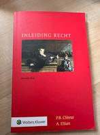 Inleiding Recht - P.B. Cliteur & A. Ellian, Boeken, Ophalen of Verzenden, Alpha, Zo goed als nieuw, HBO