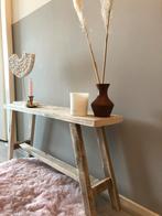 Steigerhouten bankje / sidetable nieuw, 50 tot 100 cm, Nieuw, Ophalen of Verzenden, 25 tot 50 cm