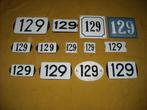 oud emaille huisnummer 129 ook 130 131 132 133 134 135 136 8, Ophalen of Verzenden