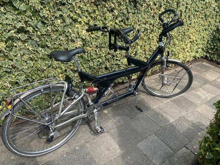 Gebruikte Koga Miyata Twin traveler, Fietsen en Brommers, Fietsen | Tandems, Gebruikt, Meer dan 20 versnellingen, Ophalen of Verzenden