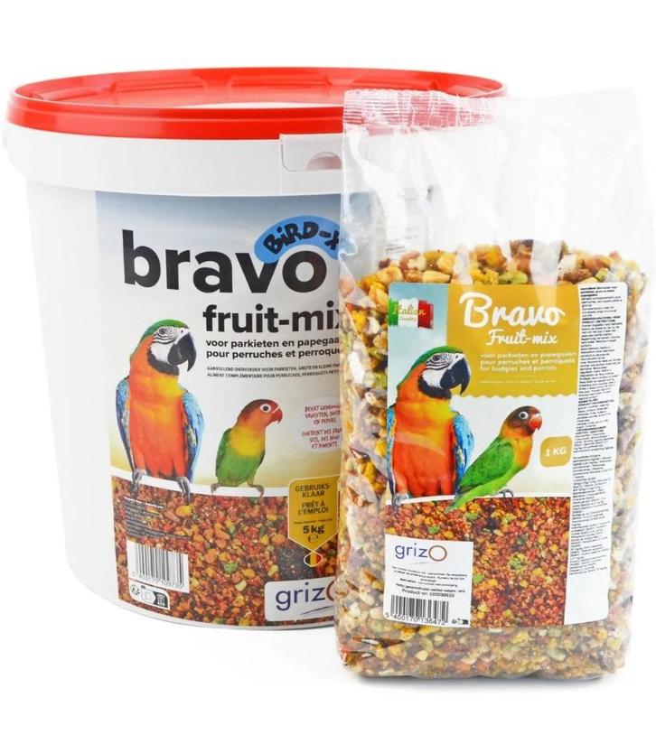 Bravo Fruit Mix Grof 5kg, Dieren en Toebehoren, Vogels | Toebehoren, Nieuw, Eten en Drinken, Verzenden