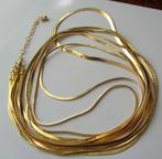 Prachtige lange vintage ketting collier verguld, Goud, Ophalen of Verzenden, Zo goed als nieuw