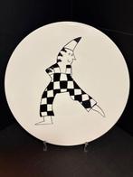 Keramiek taart/gebak plateau + bord. (helaas maar 1 bord)., Ophalen of Verzenden