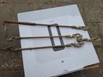 Messing open haard gereedschap., Huis en Inrichting, Ophalen of Verzenden, Gebruikt, Hout