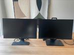 2 nette BenQ monitoren 24 inch, Computers en Software, Monitoren, IPS, In hoogte verstelbaar, Zo goed als nieuw, 60 Hz of minder