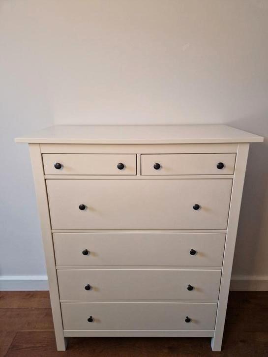 Hemnes IKEA wit gelakt, Huis en Inrichting, Kasten | Ladekasten, Gebruikt, 100 tot 150 cm, 100 tot 150 cm, 25 tot 50 cm, 5 laden of meer