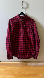 overhemd zwart/rood geblokt Hollister, Gedragen, Hollister, Rood, Halswijdte 39/40 (M)