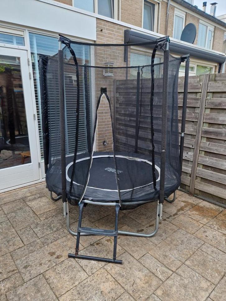 Salta Trampoline met Veiligheidsnet, Kinderen en Baby's, Speelgoed | Buiten | Trampolines, Gebruikt, Ophalen of Verzenden
