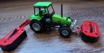 Siku Deutz-Fahr AgroXtra 6.07 met Deutz-Fahr cyclomaaiers, Ophalen of Verzenden, Zo goed als nieuw, Tractor of Landbouw, SIKU