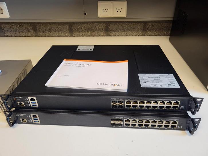 SonicWall NSA 2650 Firewalls (2 stuks), Computers en Software, Routers en Modems, Gebruikt, Ophalen of Verzenden