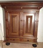 Eikenhouten kussenkast, rankenkast, kast; 187*178*36,5 cm, Huis en Inrichting, Ophalen, 150 tot 200 cm, Eikenhout, Zo goed als nieuw