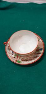 -	kop en schotel aziatische vintage geisha scene, Huis en Inrichting, Keuken | Servies, Ophalen of Verzenden, 'T Olde Gre-j, Info@toldegrej.nl