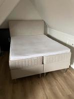 IKEA dubbele boxspring 160x200cm, Ophalen, Gebruikt, Tweepersoons, Scandinavisch
