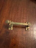 Antieke Schuifgrendel - Koper of Messing, Ophalen of Verzenden, Gebruikt, Koper of Messing, Schuif of Grendel