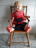 WILDEBRAS POP MEISJE PAPIER MACHE 36 cm., Ophalen of Verzenden, Gebruikt, Pop