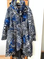 Ditz winterjas 1 maat dierenprint blauw grijs zwart ZGAN, Kleding | Dames, Ditz, Verzenden, Blauw, Jas of Mantel