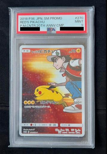RED'S PIKACHU psa 9 beschikbaar voor biedingen