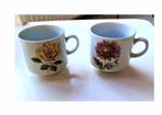 2 vintage porseleinen bavaria kopjes, Antiek en Kunst, Antiek | Servies los, Ophalen of Verzenden