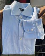 Hugo Boss 100% Katoen zakelijke overhemd Blauw, Blauw, Ophalen of Verzenden, Zo goed als nieuw, Halswijdte 41/42 (L)