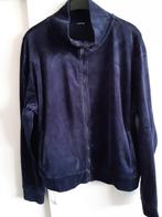 Donkerblauw velours dames vest, Kleding | Dames, Truien en Vesten, Ophalen, Gedragen, Maat 46/48 (XL) of groter, Blauw