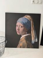 Meisje met de parel. Canvas €10, Ophalen, Zo goed als nieuw, Schilderij, 75 tot 100 cm