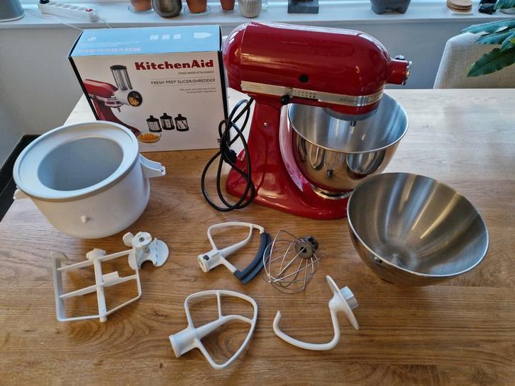 KitchenAid Artisan 4,8 Keukenmachine  keizerrood, Witgoed en Apparatuur, Keukenmixers, Zo goed als nieuw, 4 liter of meer, 3 snelheden of meer