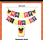 Mickey mouse, Ophalen of Verzenden, Zo goed als nieuw, Versiering, Verjaardag