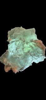 Groene Fluoriet met Calciet – Xianghualing, China, Ophalen of Verzenden, Mineraal