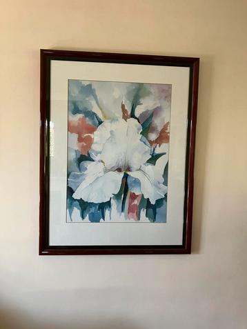 Bloem schilderij 78 bij 100 cm beschikbaar voor biedingen