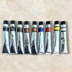 Set 9 tubes á 100ml olieverf (set A), Hobby en Vrije tijd, Schilderen, Ophalen of Verzenden, Nieuw, Olieverf