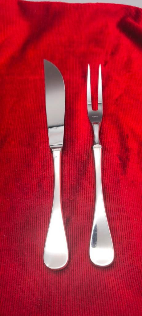 Robbe en Berking Scandic vlees dienbestek verzilverd 90, Antiek en Kunst, Antiek | Bestek, Ophalen of Verzenden