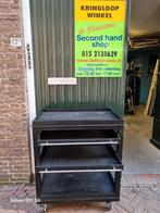 Zwarte Serveerwagen / Keukenwagen met 3 Niveaus, Ophalen of Verzenden, Gebruikt