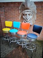 FIFTIES SIXTIES AMERIKAANSE BARKRUKKEN BEL AIR BAR TAFEL, Ophalen, 60 tot 90 cm, Met voetsteun, Zo goed als nieuw