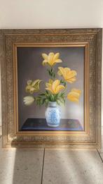 Schilderij Vaas met bloemen, Antiek en Kunst, Kunst | Schilderijen | Klassiek, Ophalen of Verzenden