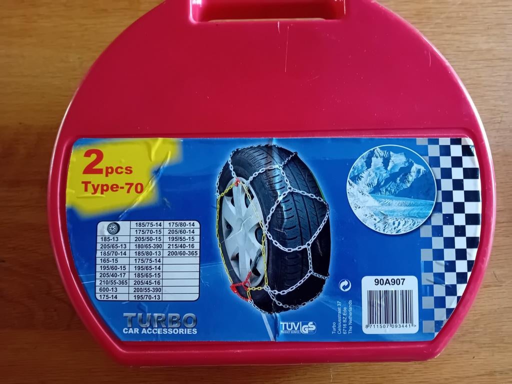 Turbo Type-70 Sneeuwkettingen - Nieuwe staat, Verzenden, Zo goed als nieuw