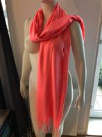 Roze shawl sjaal super zacht franjes, Verzenden, Zo goed als nieuw, Maat 46/48 (XL) of groter, Sjaal
