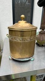 Antieke koperen pot met deksel., Antiek en Kunst, Antiek | Koper en Brons, Ophalen of Verzenden
