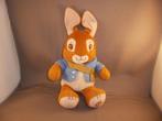 peter rabbit konijn 28 cm met groen tasje en blauw jasje, Ophalen of Verzenden, Zo goed als nieuw, Konijn