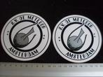4x sticker s.v. de meteoor amsterdam logo voetbal vereniging, Verzamelen, Bedrijf of Vereniging, Zo goed als nieuw, Verzenden
