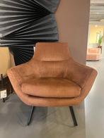 Fauteuil Guus bruin roest koper rib, Huis en Inrichting, Fauteuils, Ophalen, Zo goed als nieuw, 75 tot 100 cm, Stof