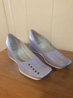 Lila / paarse leren pumps met sleehak van Audley, maat 40, Pumps, Overige kleuren, Audley, Verzenden