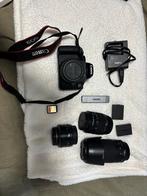 Canon EOS 4000D met 3 lenzen en tas, Audio, Tv en Foto, Fotocamera's Digitaal, Gebruikt, Spiegelreflex, Canon, Ophalen of Verzenden