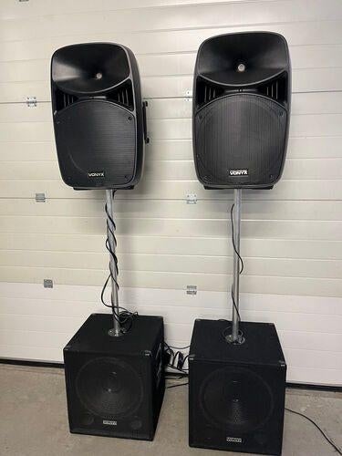 Vonyx Plug en play geluid subwoofer set te huur, Ophalen, Nieuw, Carnaval